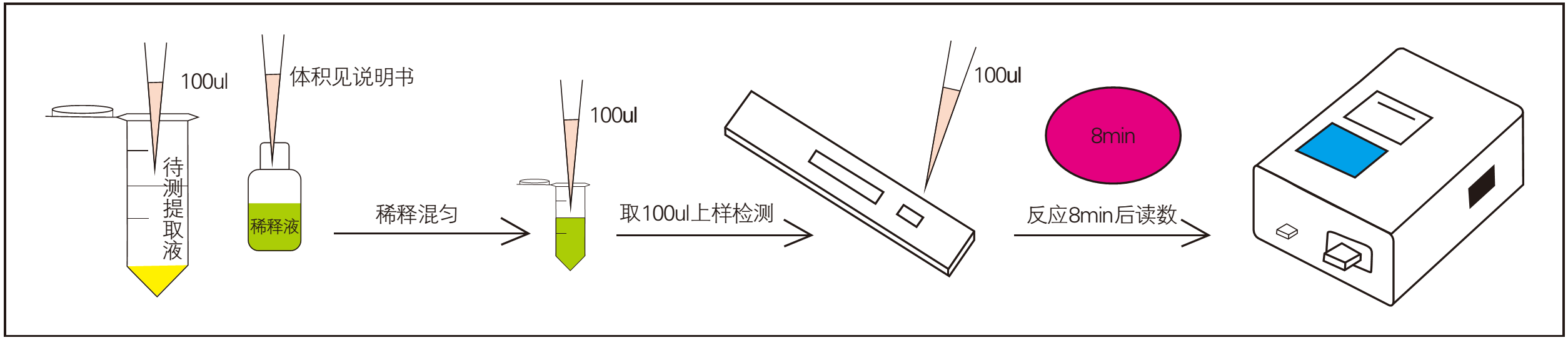 伏馬毒素熒光定量快速檢測系統操作過程